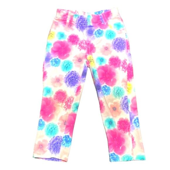 Garanimals Floral Print Jeggings Purple Unicorn Print PJ Pant Bottoms Bundle 3T - Picture 2 of 7